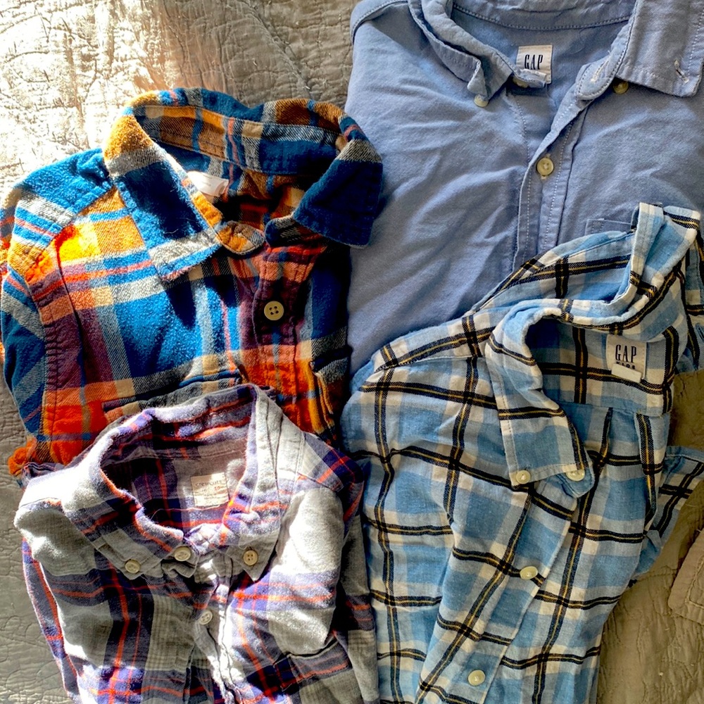 4 boys button down tops
